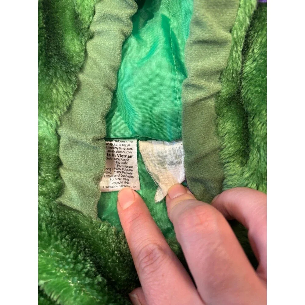 Children’s celebration Halloween hooded costume frog green purple xs s 4 5 6